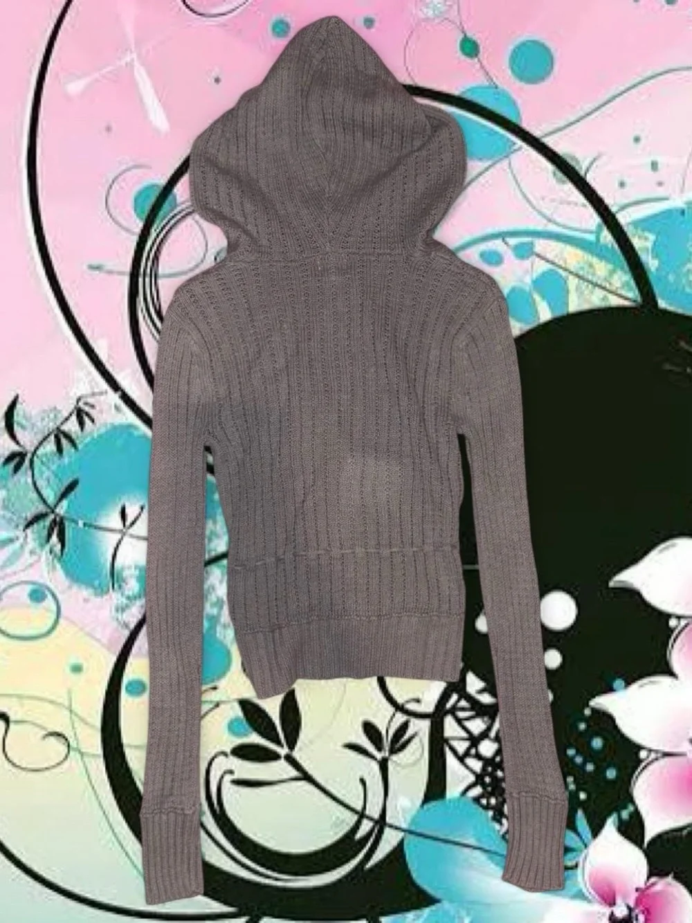 RARE vtg y2k tie waist hooded cardigan - aeropostale, sz sm PRICE FIRM